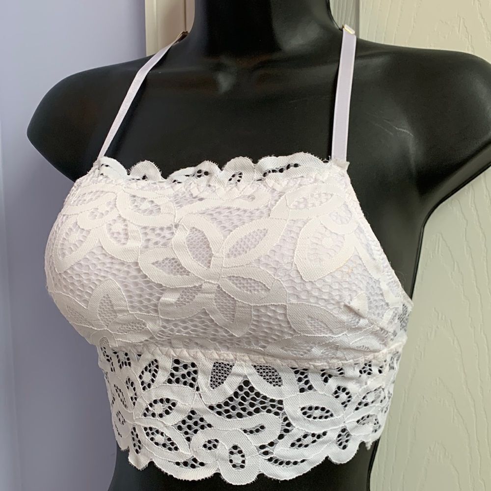 true Lace No Wire Removable Pads Pull-on Bralette Bra XS/S